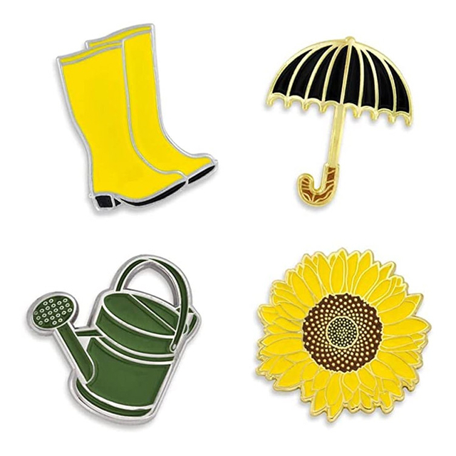 Aluminiowa niestandardowa wiosenna emaliowana przypinka do klapy biżuteria celebracyjna