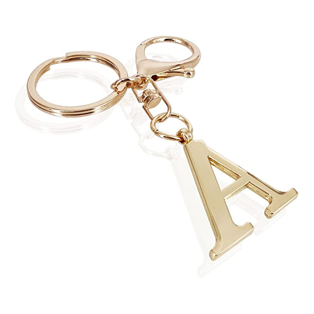 Niestandardowa pierwsza litera alfabetu AZ brelok luzem pierwsza litera metalowe breloki