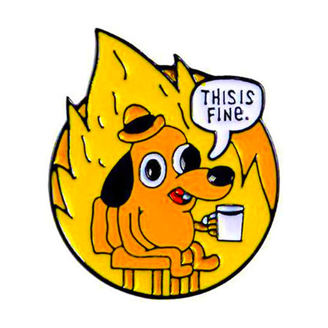 Niestandardowa broszka z kreskówkowym psem emaliowana przypinka do klapy