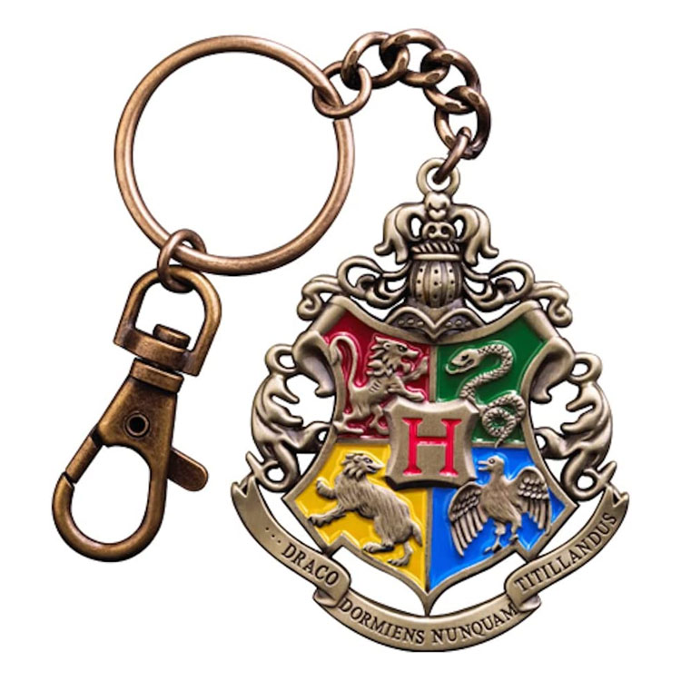 Niestandardowy brelok HARRY POTTER Gryffindor School Crest Pewter